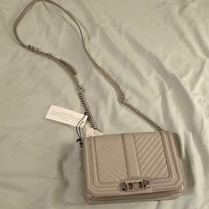 🔥 NEW Rebecca Minkoff grey chevron crossbody